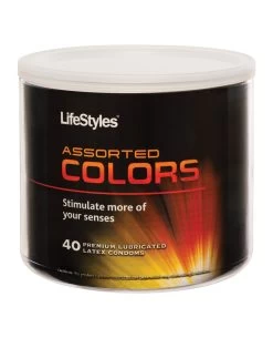 LifeStyles Assorted Colors Bowl Of 40