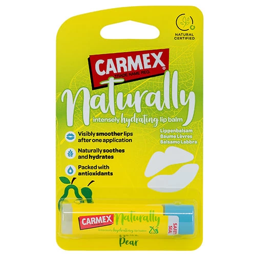 Carmex Naturally Pear Lip Balm 4.25g 3 Carmex Naturally Pear Lip Balm 4.25g