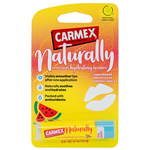 Carmex Naturally Watermelon Lip Balm 4.25g 3 Carmex Naturally Watermelon Lip Balm 4.25g
