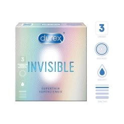 Durex Invisible Lubricated Box 3 -SensualBliss Durex Invisible 3BOX 3