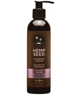 Earthly Body Hemp Seed Massage LOTION Lavender -SensualBliss EB ML017