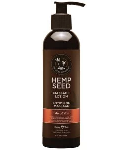 Earthly Body Hemp Seed Massage LOTION Isle Of You -SensualBliss EBI ML052