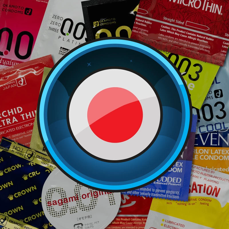 Japanese Condoms Sampler Pack 3 Japanese Condoms Sampler Pack