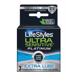 LifeStyles Ultra Sensitive Platinum Extra Lube Box 3