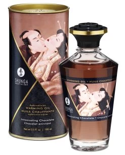 Shunga Warming Oil Intoxicating Chocolate 3.5 Fl Oz