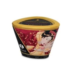 Shunga Romance Massage Candle Sparkling Strawberry Wine -SensualBliss SHU4508a