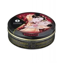 Shunga Romance Massage Candle Sparkling Strawberry Wine -SensualBliss SHU4608a