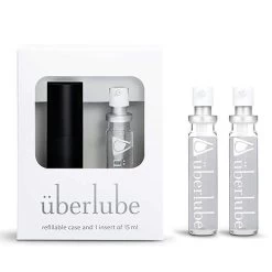 überlube Black Good-to-Go Traveler Set & Two Refills 15ml