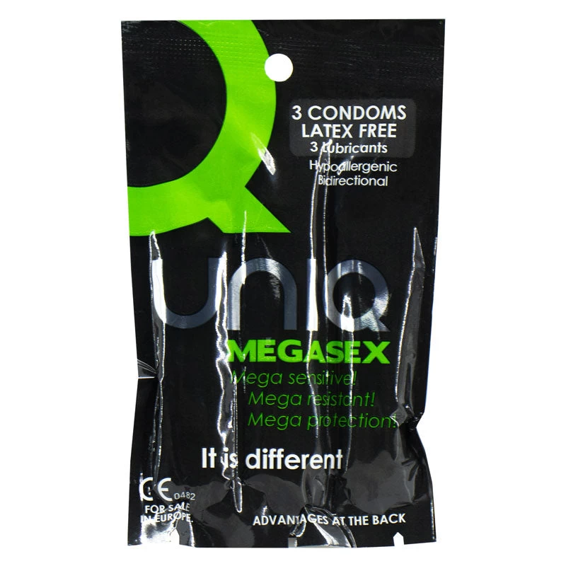 Uniq Megasex Condoms Pack 3 3 Uniq Megasex Condoms Pack 3