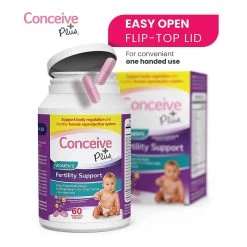 Sasmar Conceive Plus Women's Fertility Support 60 Caps 12 Sasmar Conceive Plus Women's Fertility Support 60 Caps -SensualBliss feat1 fertility support