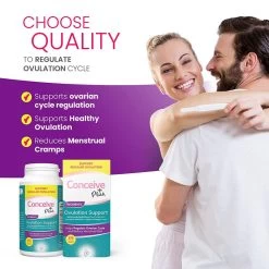 Sasmar Conceive Plus Women's Ovulation Support 120 Caps -SensualBliss feat2 ovulation support