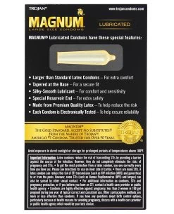 SensualBliss -SensualBliss trojan magnum condoms box of 12 back